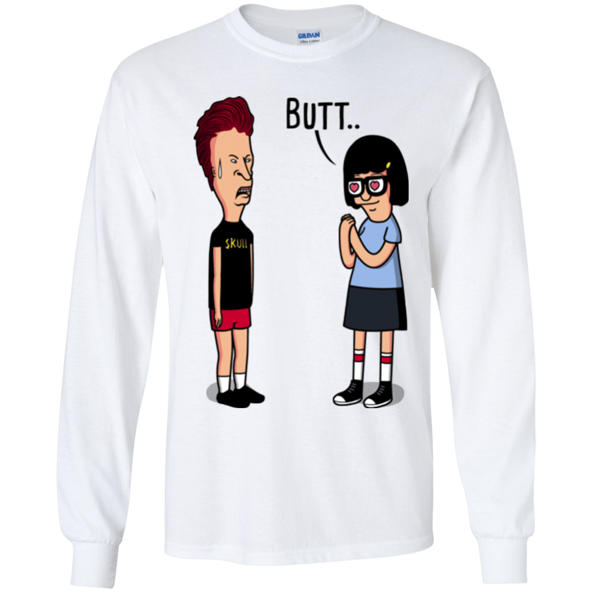 T-Shirts White / YS butt.. Youth Long Sleeve T-Shirt