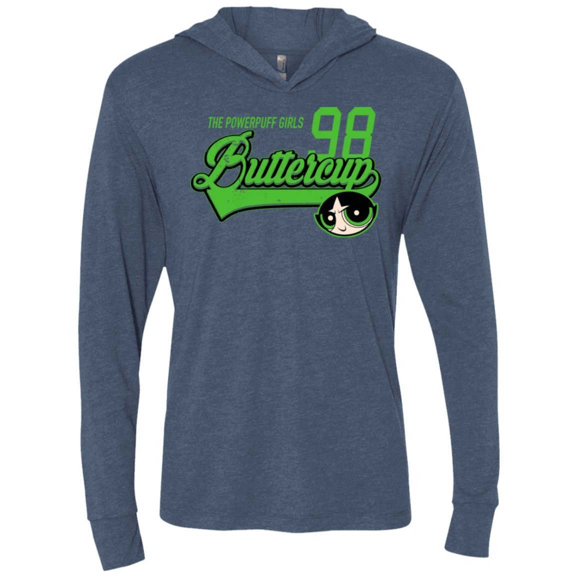 T-Shirts Indigo / X-Small Buttercup Triblend Long Sleeve Hoodie Tee