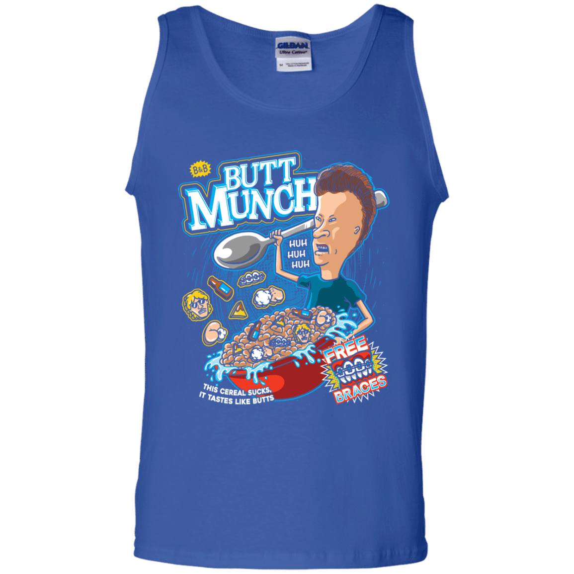 T-Shirts Royal / S Buttmunch Cereal Men's Tank Top