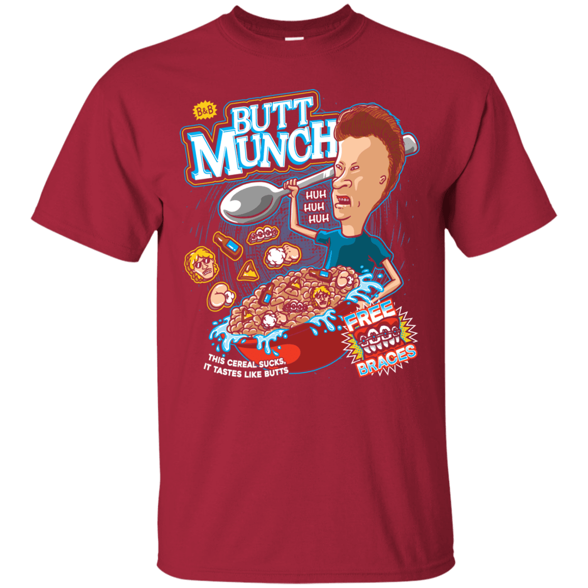 T-Shirts Cardinal / S Buttmunch Cereal T-Shirt