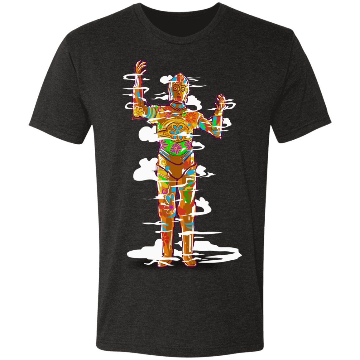 T-Shirts Vintage Black / S C Trippy O Men's Triblend T-Shirt