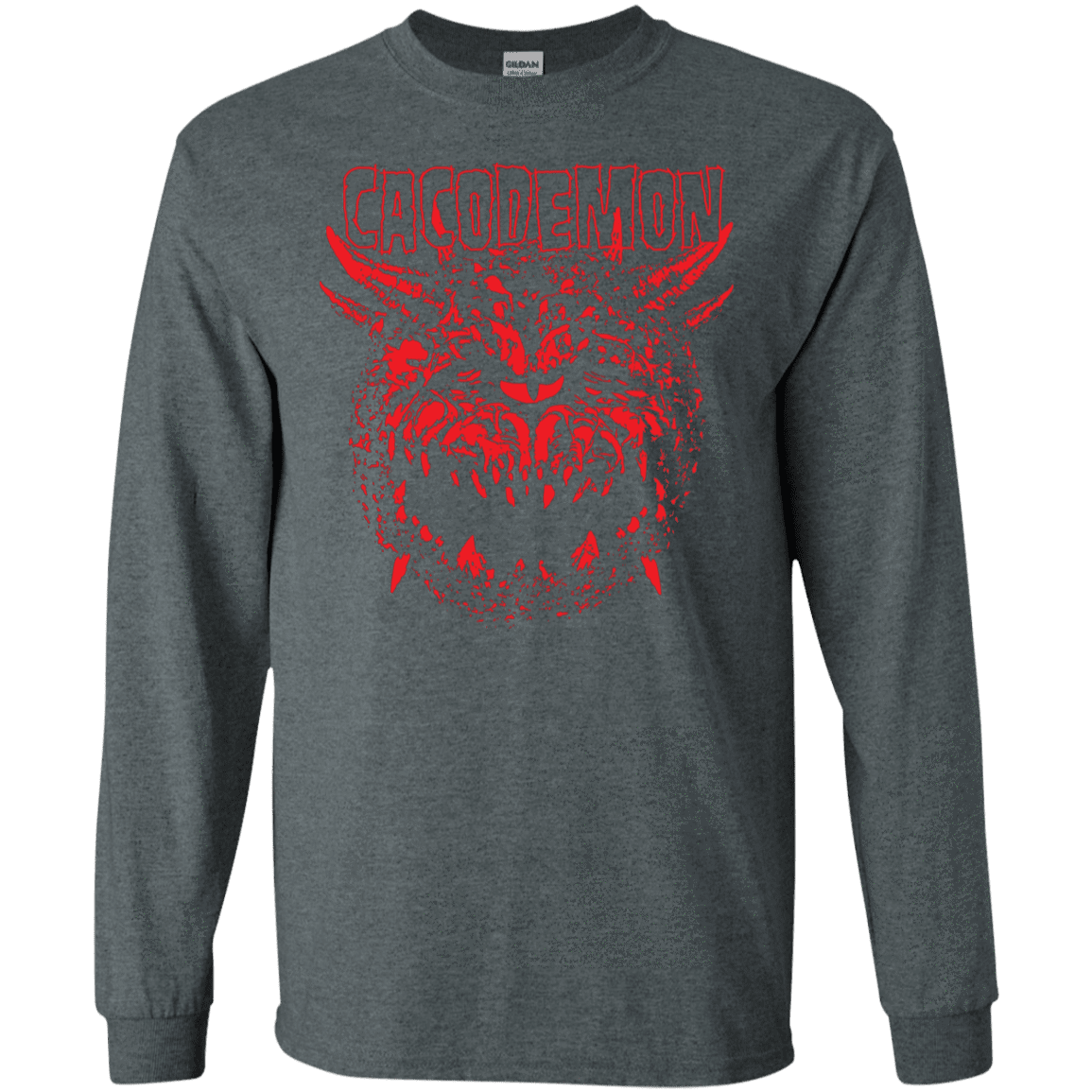T-Shirts Dark Heather / S Cacodemon Men's Long Sleeve T-Shirt