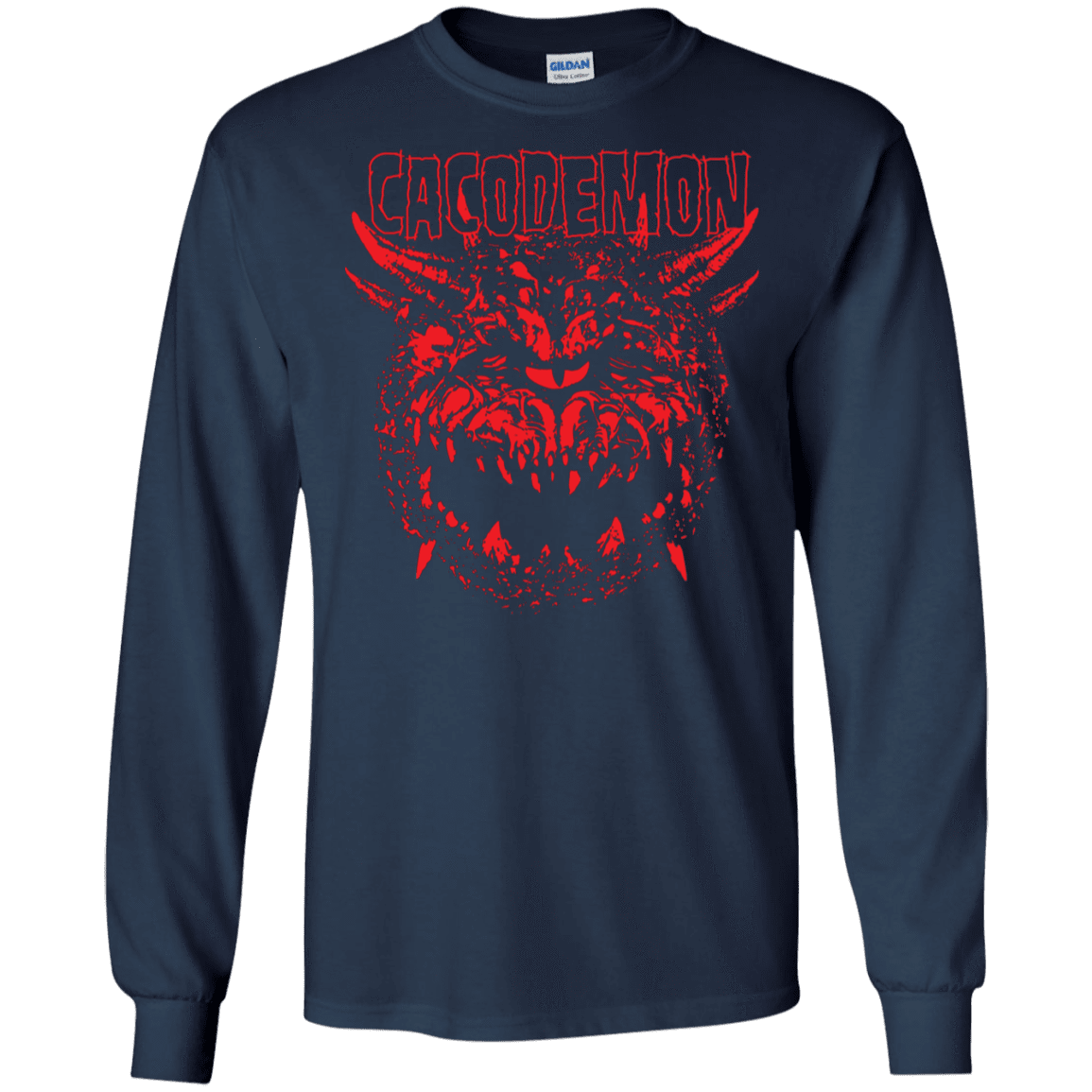 T-Shirts Navy / S Cacodemon Men's Long Sleeve T-Shirt