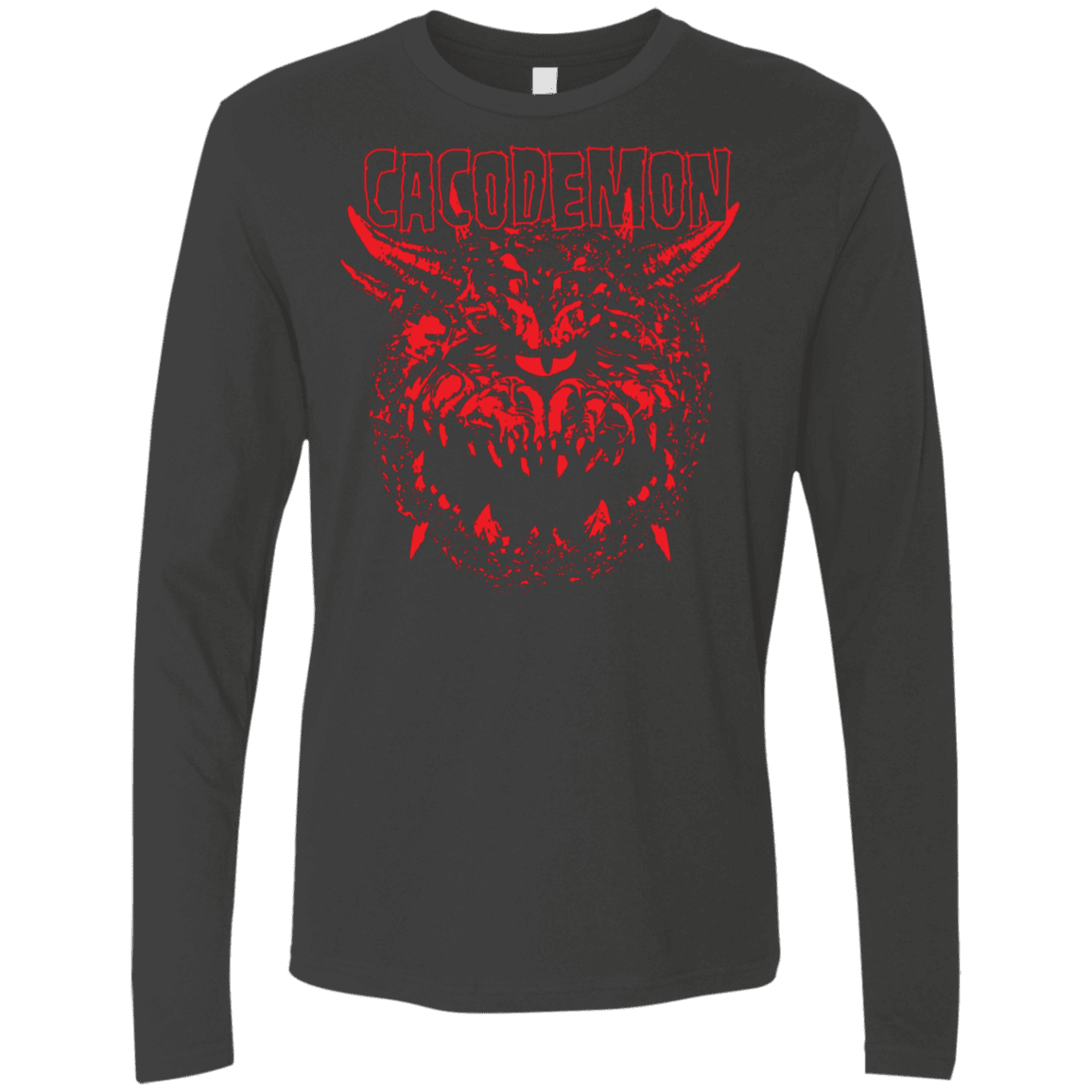 T-Shirts Heavy Metal / S Cacodemon Men's Premium Long Sleeve