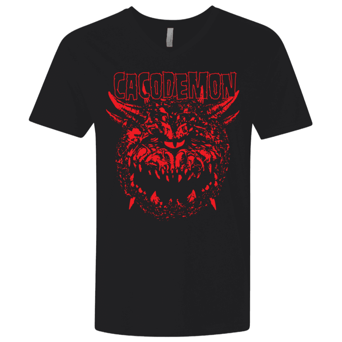 T-Shirts Black / X-Small Cacodemon Men's Premium V-Neck