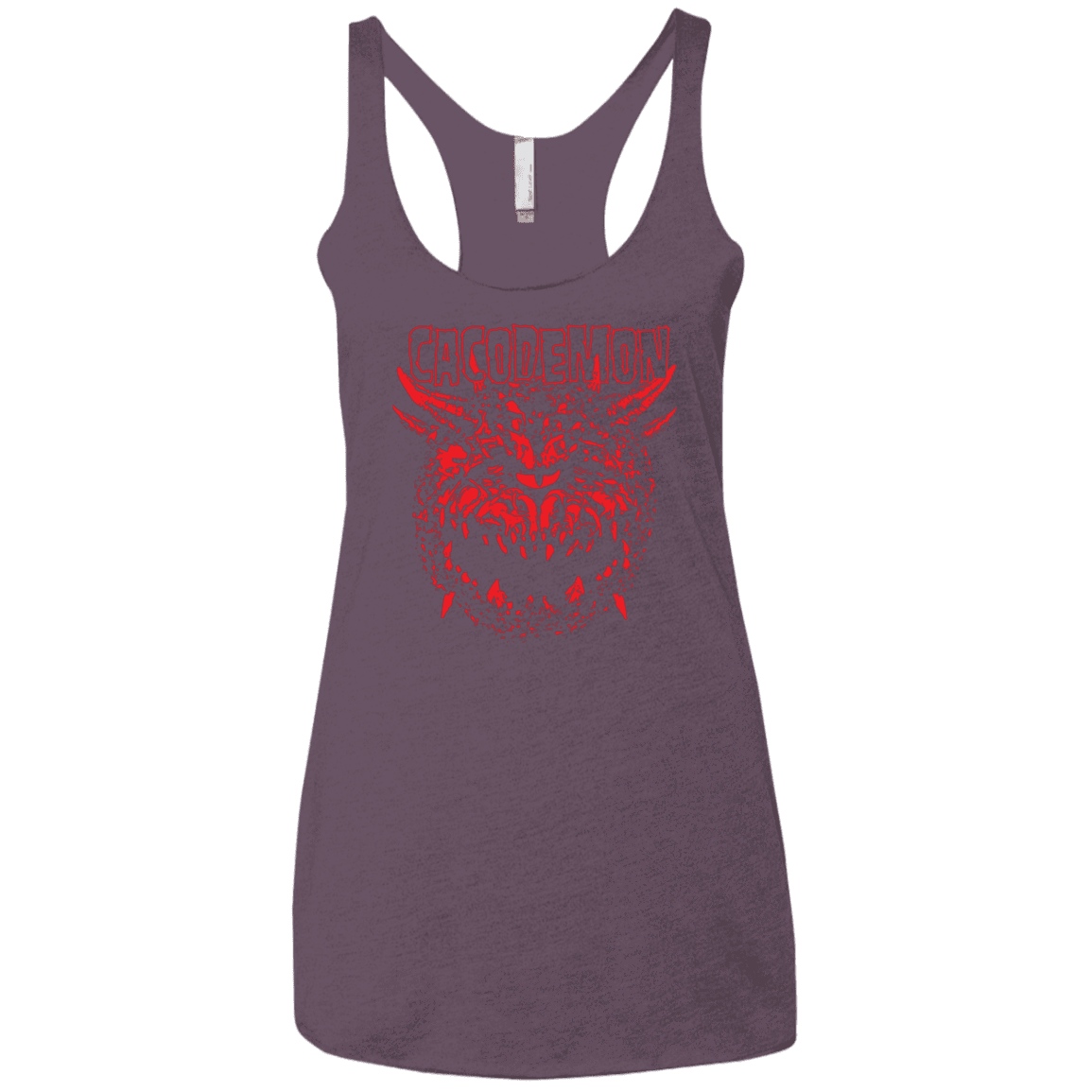 T-Shirts Vintage Purple / X-Small Cacodemon Women's Triblend Racerback Tank