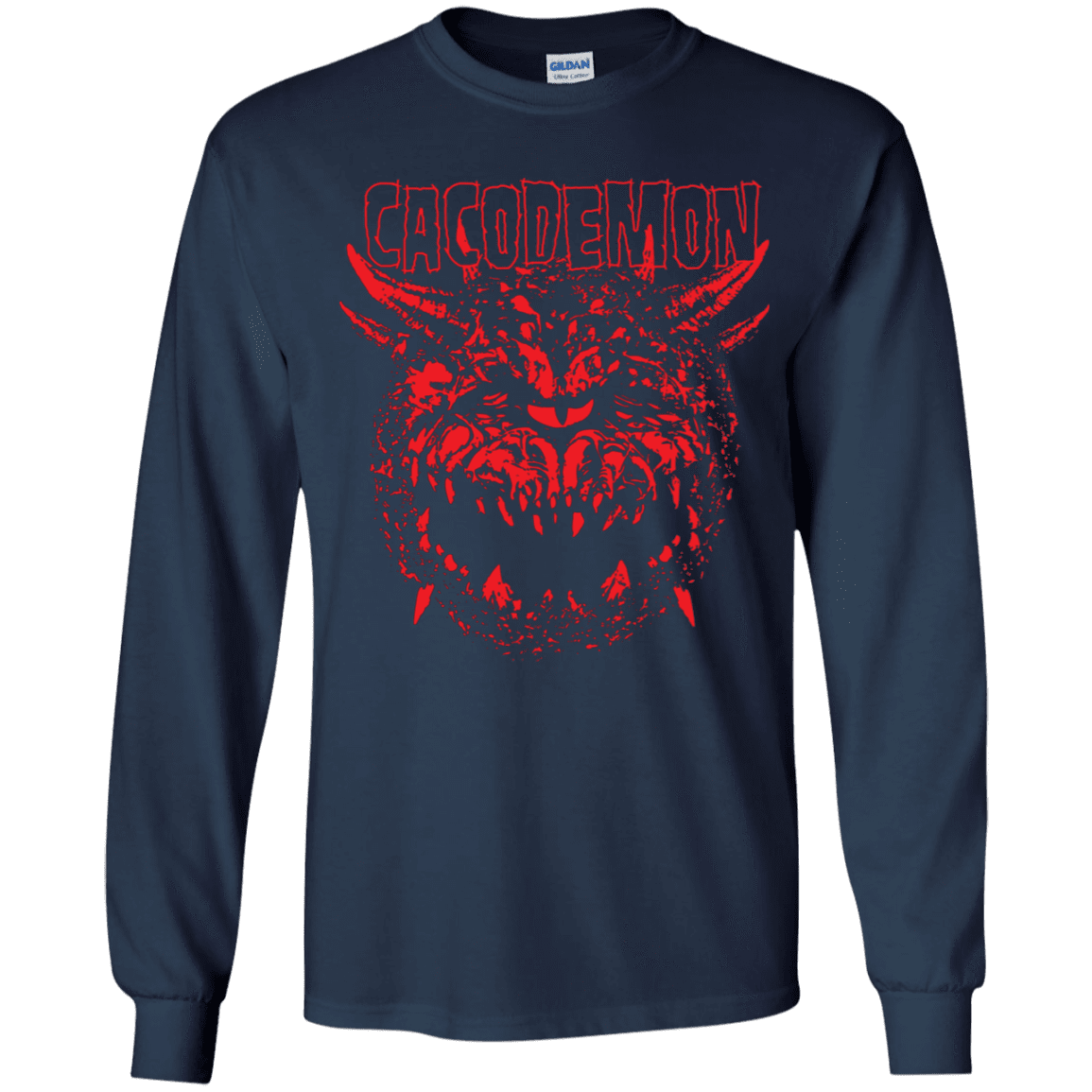 T-Shirts Navy / YS Cacodemon Youth Long Sleeve T-Shirt