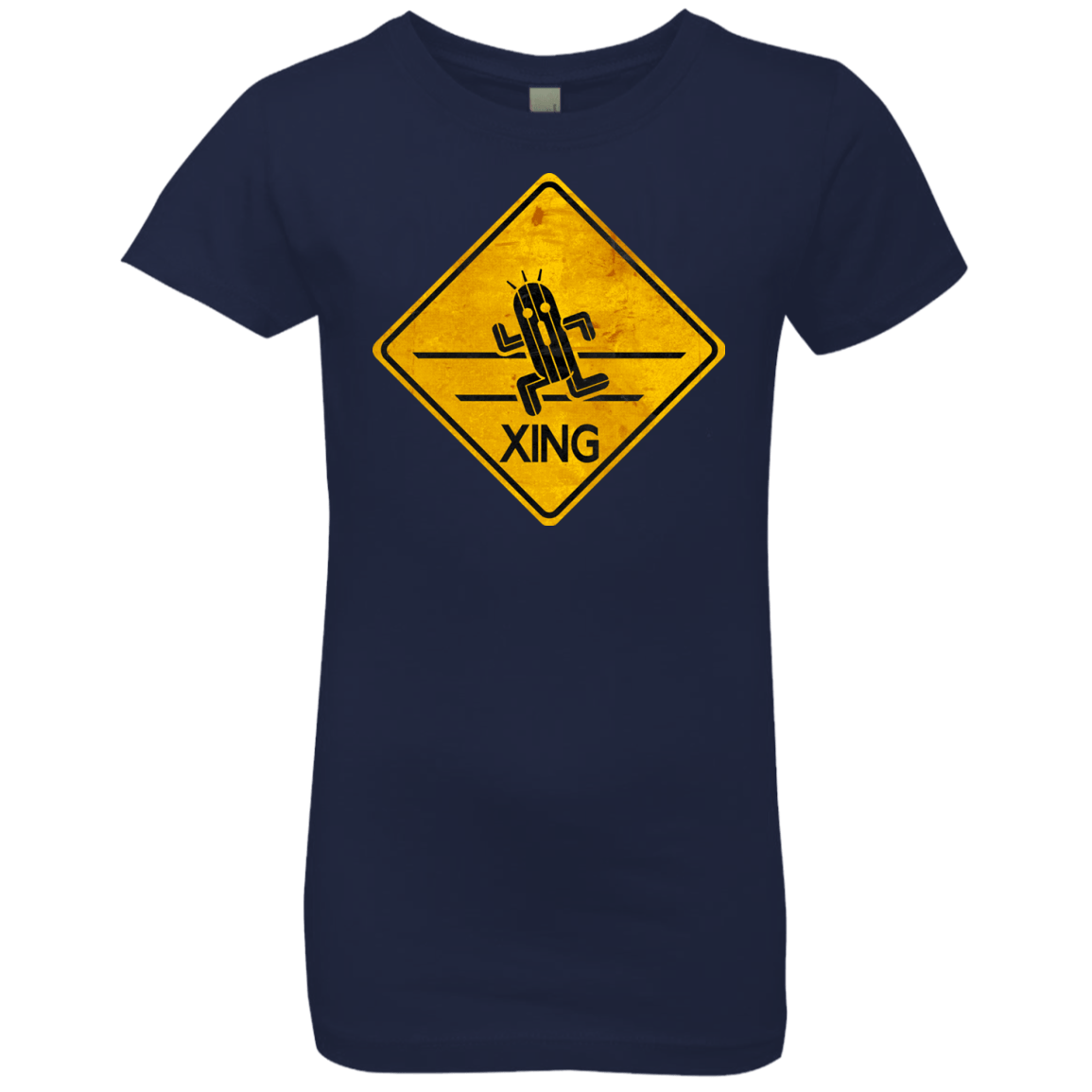 T-Shirts Midnight Navy / YXS Cactuar Crossing Girls Premium T-Shirt