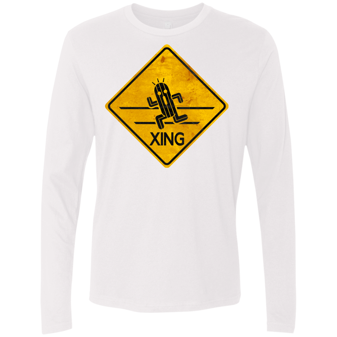 T-Shirts White / Small Cactuar Crossing Men's Premium Long Sleeve