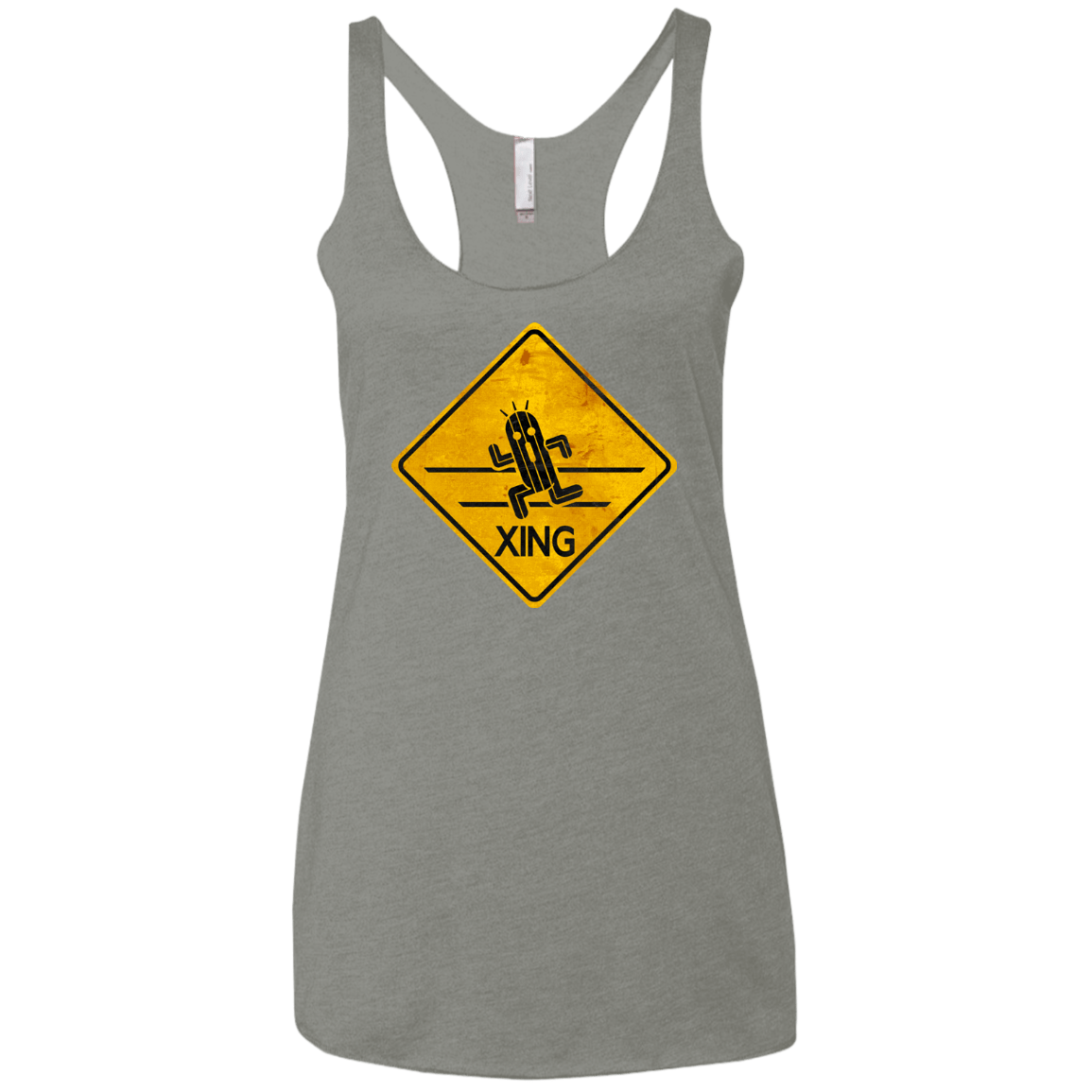 T-Shirts Venetian Grey / X-Small Cactuar Crossing Women's Triblend Racerback Tank