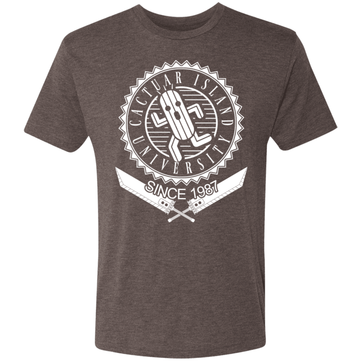 T-Shirts Macchiato / S Cactuar Island University Men's Triblend T-Shirt