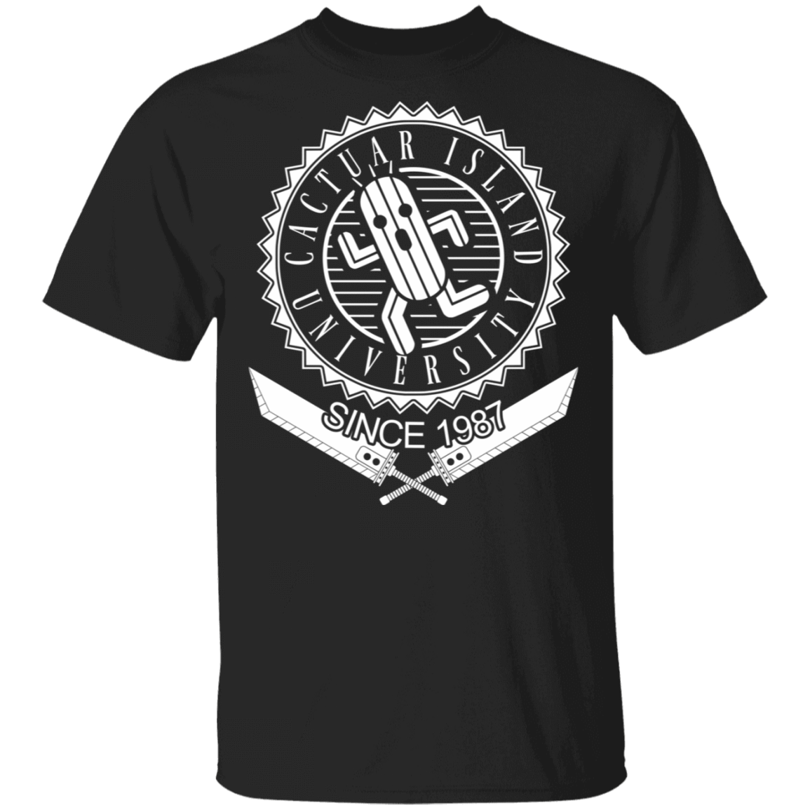 T-Shirts Black / S Cactuar Island University T-Shirt