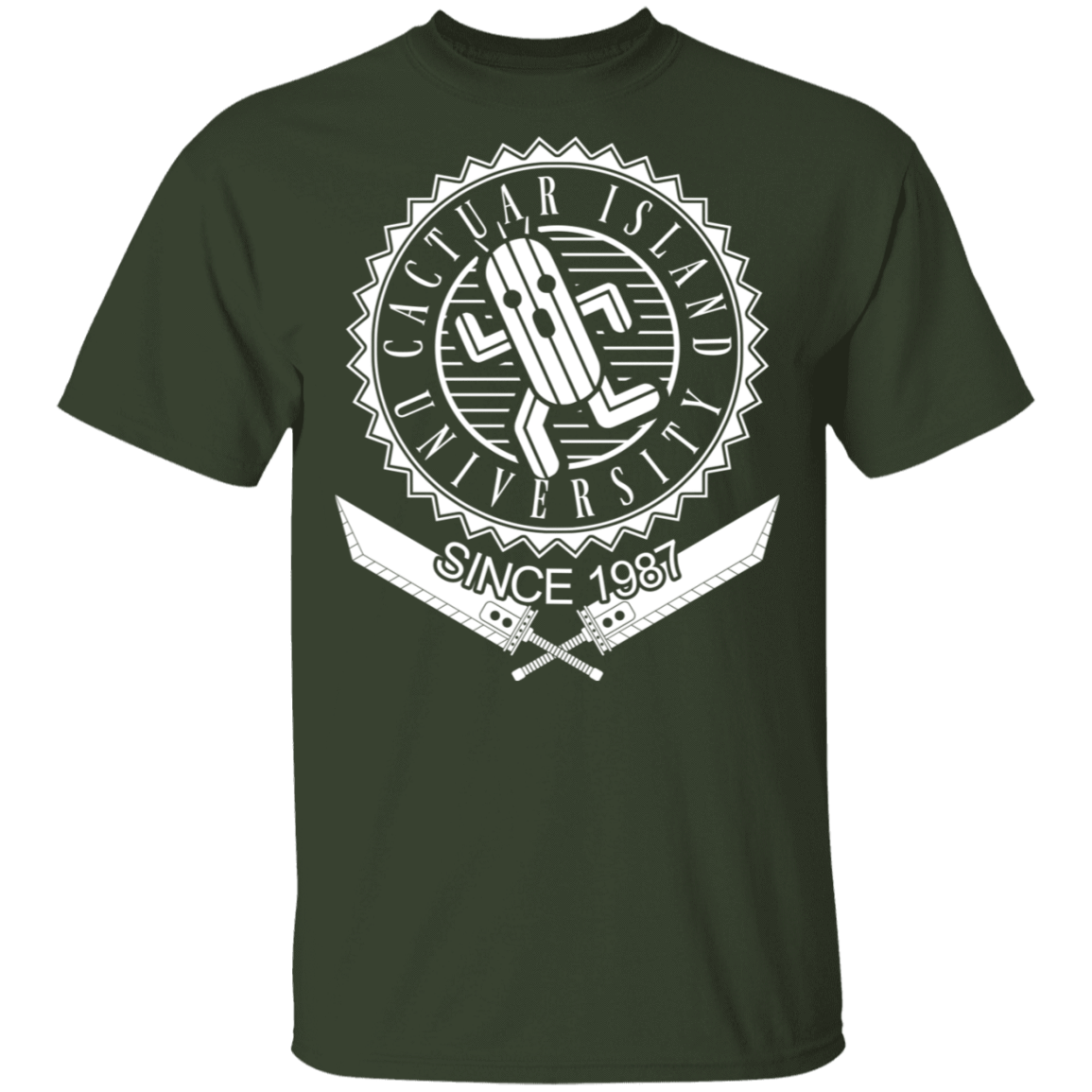 T-Shirts Forest / S Cactuar Island University T-Shirt