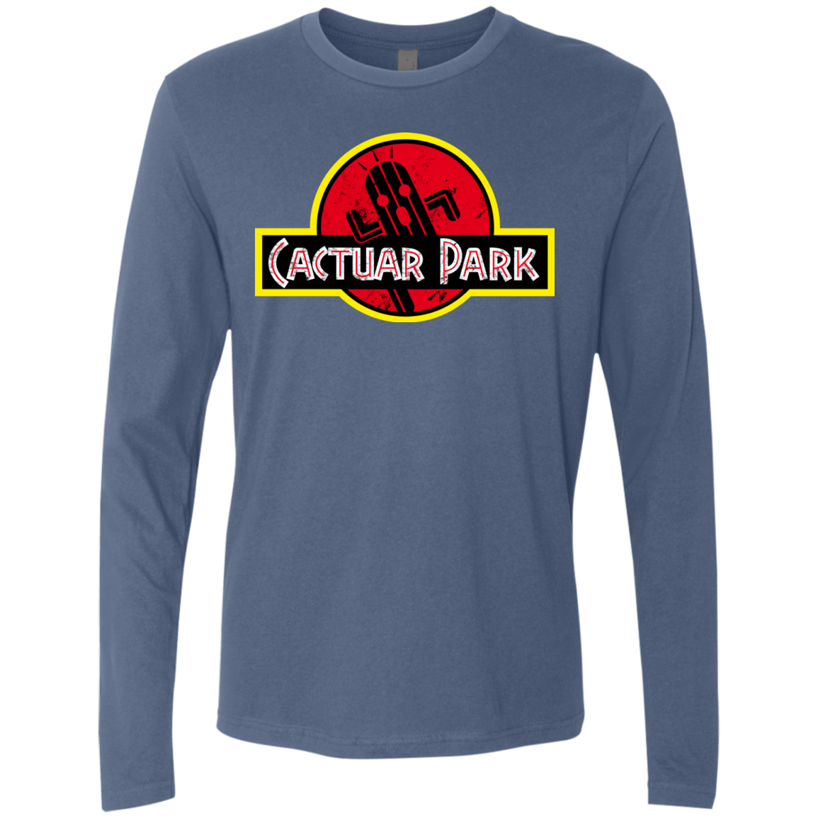 T-Shirts Indigo / Small Cactuar Park Men's Premium Long Sleeve