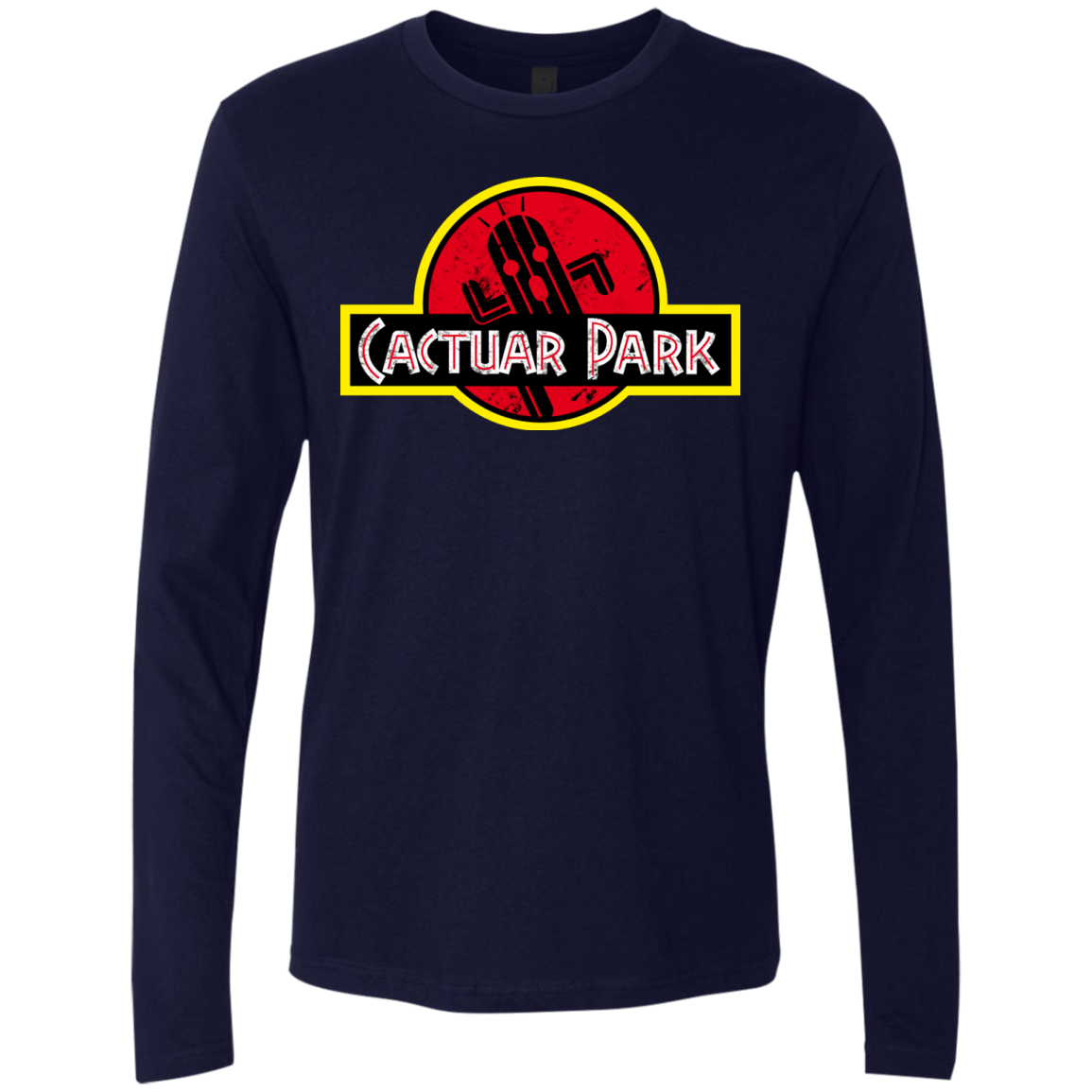 T-Shirts Midnight Navy / Small Cactuar Park Men's Premium Long Sleeve