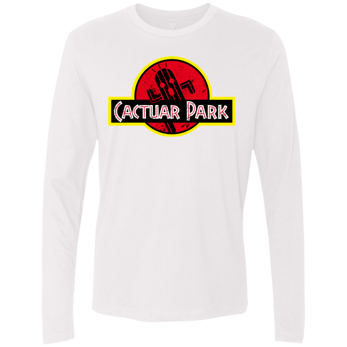 T-Shirts White / Small Cactuar Park Men's Premium Long Sleeve