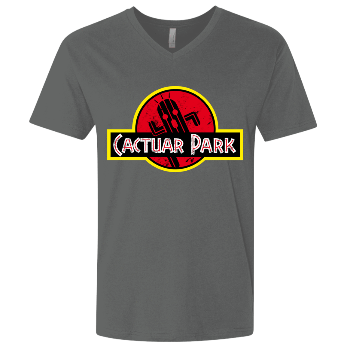 T-Shirts Heavy Metal / X-Small Cactuar Park Men's Premium V-Neck