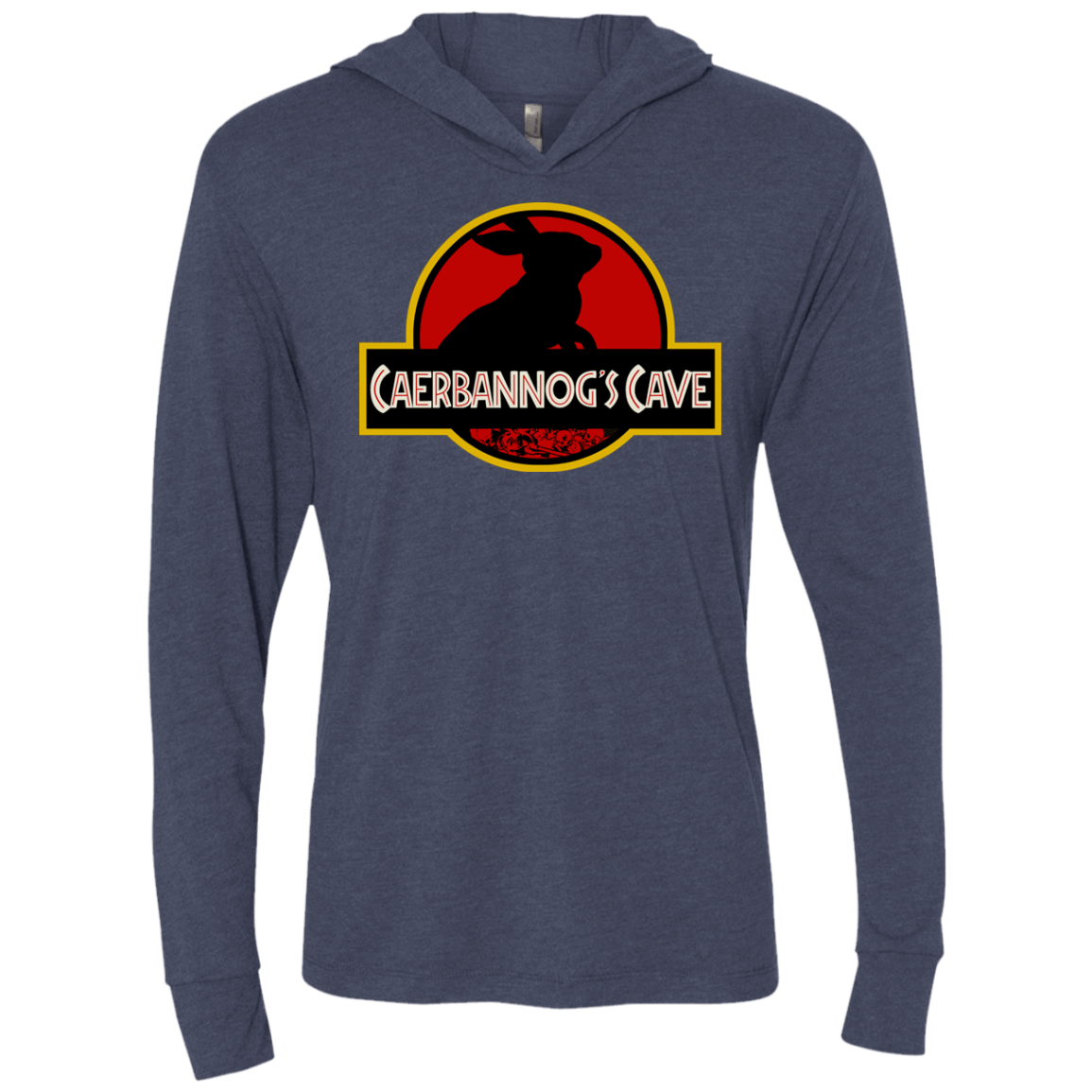 T-Shirts Vintage Navy / X-Small Caerbannog Cave Triblend Long Sleeve Hoodie Tee