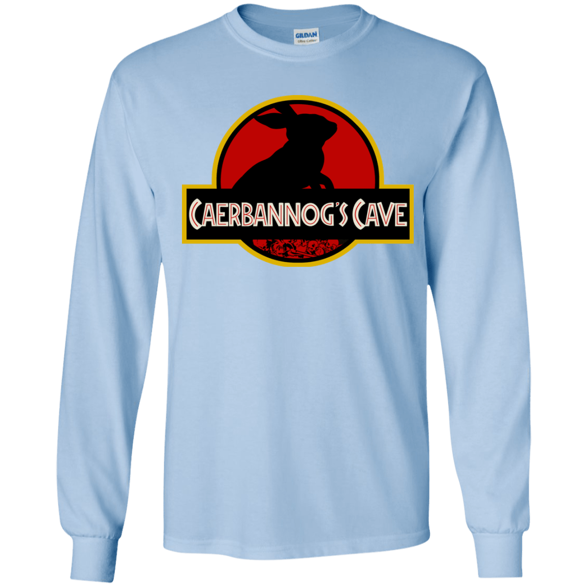 T-Shirts Light Blue / YS Caerbannog Cave Youth Long Sleeve T-Shirt