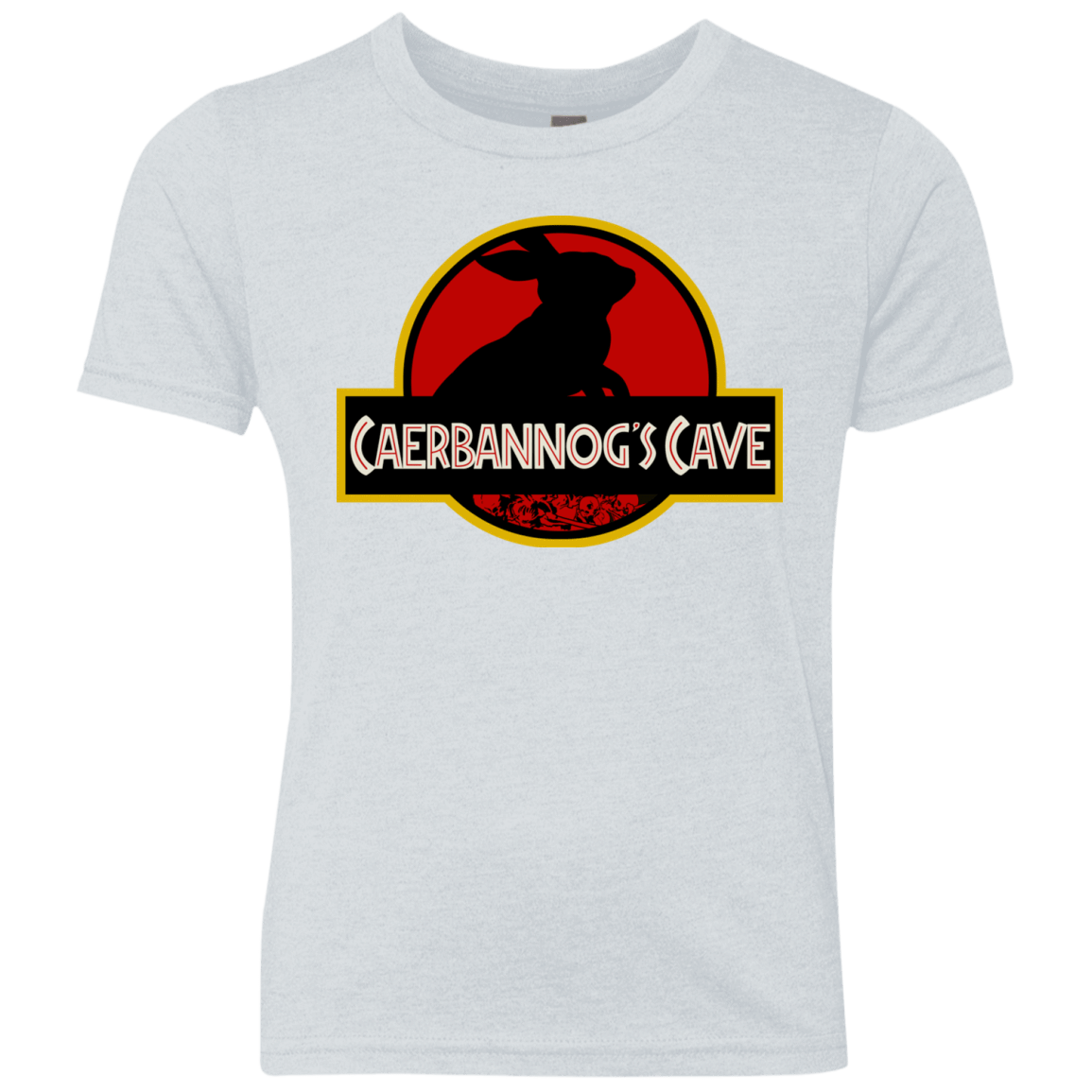 T-Shirts Heather White / YXS Caerbannog Cave Youth Triblend T-Shirt