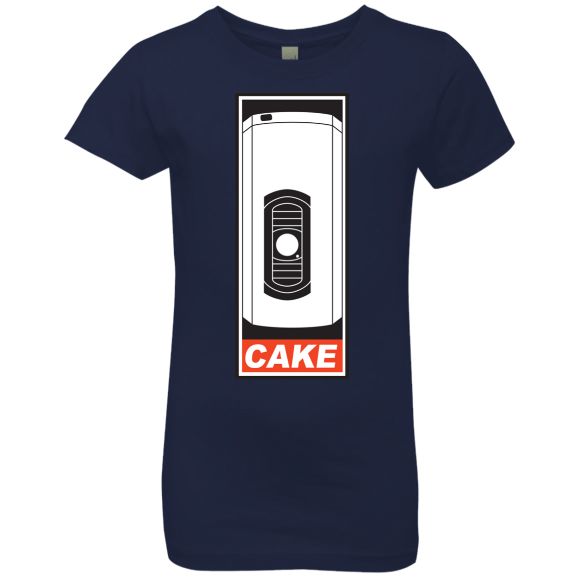 T-Shirts Midnight Navy / YXS Cake is a Lie Girls Premium T-Shirt