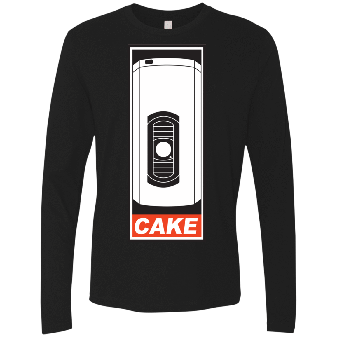 T-Shirts Black / Small Cake is a Lie Men's Premium Long Sleeve