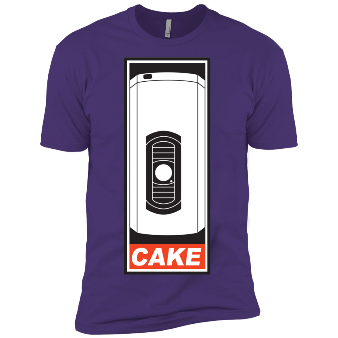 T-Shirts Purple / X-Small Cake is a Lie Men's Premium T-Shirt