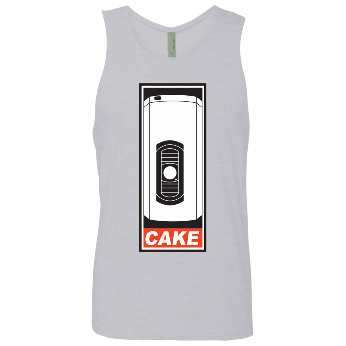 T-Shirts Heather Grey / Small Cake is a Lie Men's Premium Tank Top