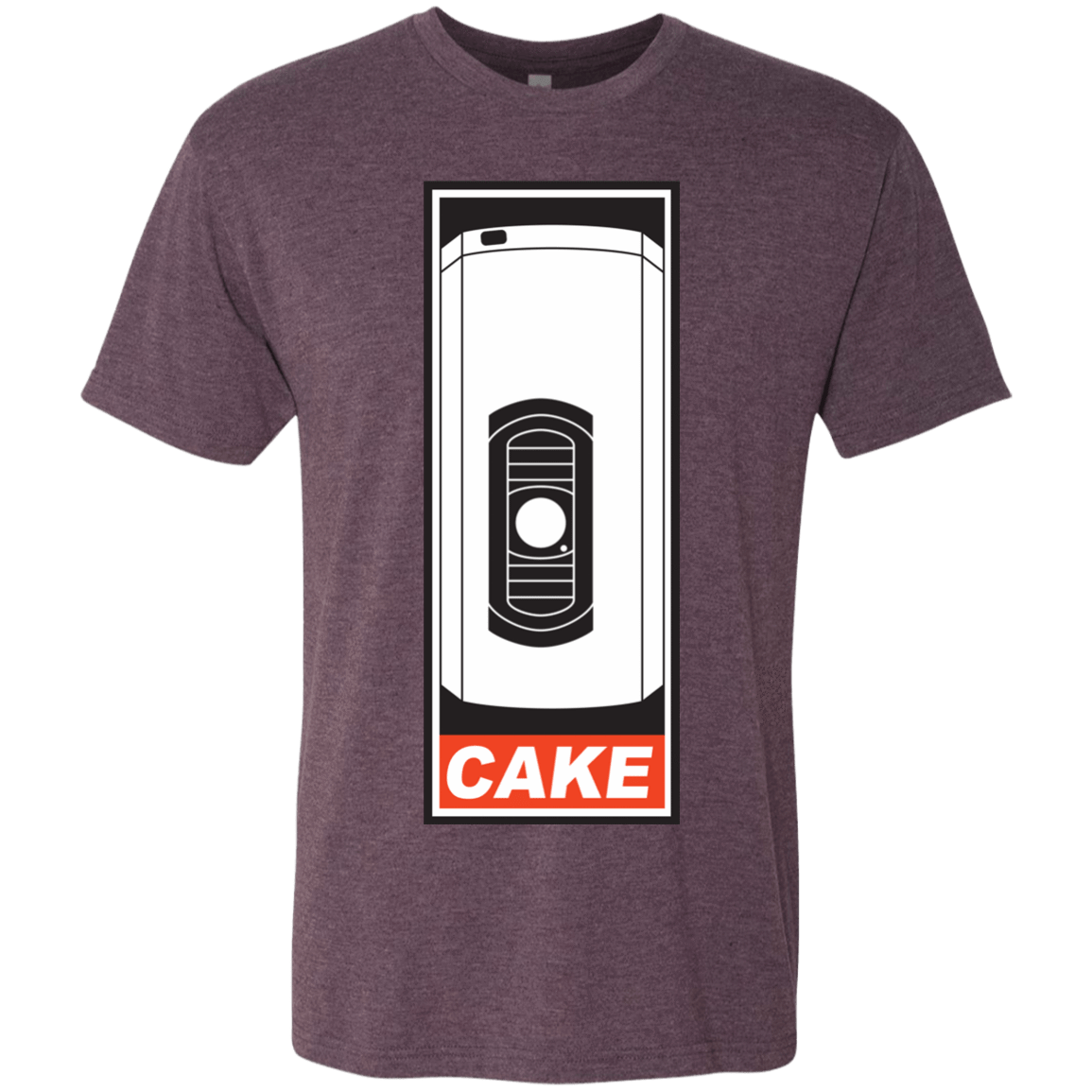 T-Shirts Vintage Purple / Small Cake is a Lie Men's Triblend T-Shirt