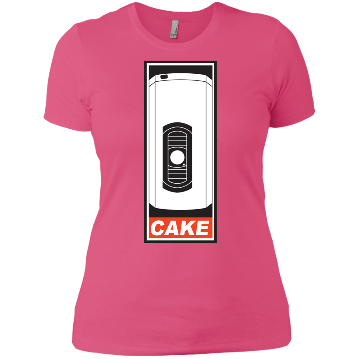 T-Shirts Hot Pink / X-Small Cake is a Lie Women's Premium T-Shirt