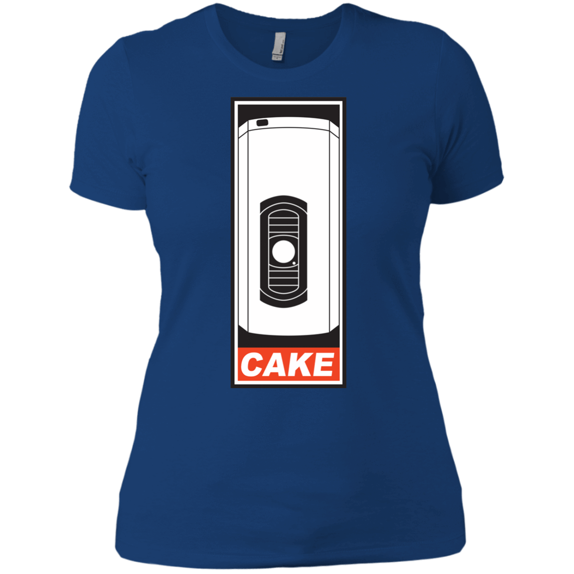 T-Shirts Royal / X-Small Cake is a Lie Women's Premium T-Shirt
