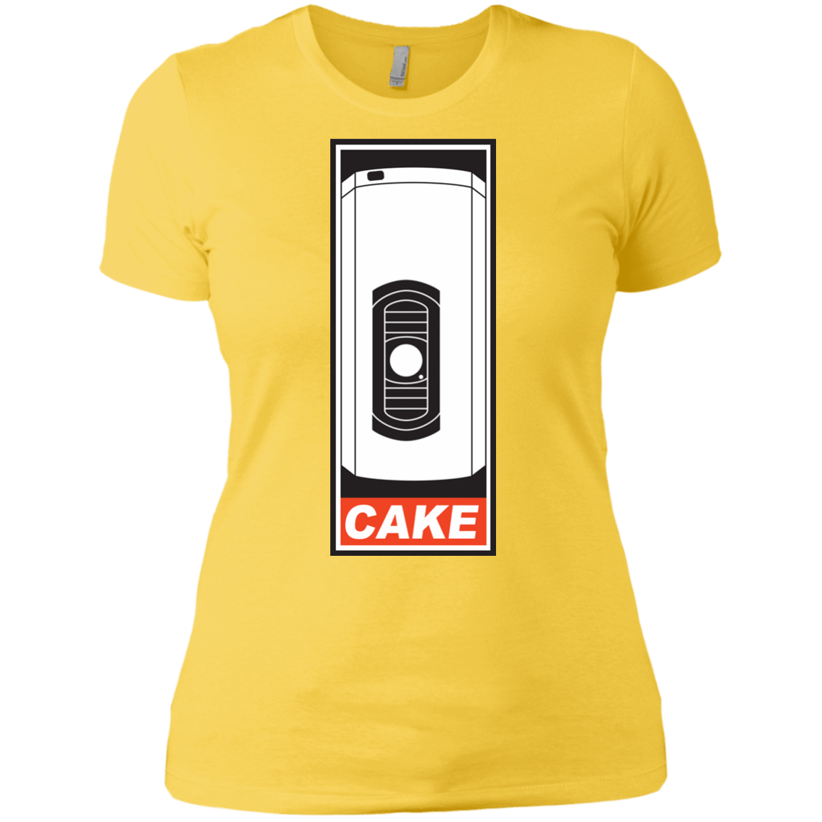 T-Shirts Vibrant Yellow / X-Small Cake is a Lie Women's Premium T-Shirt