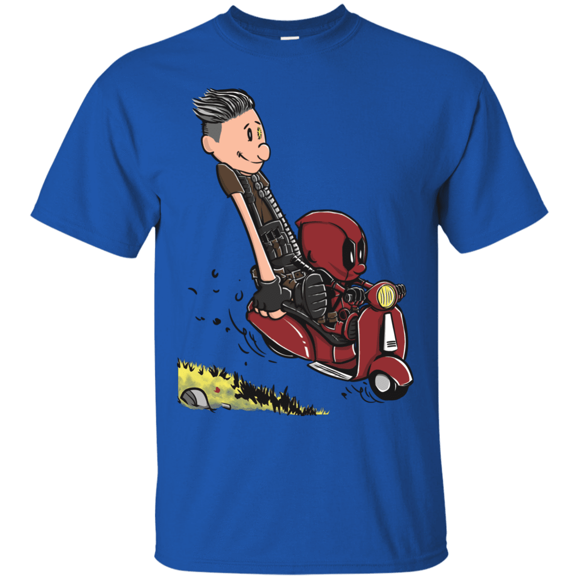 T-Shirts Royal / S Calvin & Deadpool T-Shirt