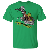 T-Shirts Irish Green / S Calvin Yoda Mandalorian T-Shirt