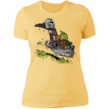 T-Shirts Banana Cream/ / S Calvin Yoda Mandalorian Women's Premium T-Shirt