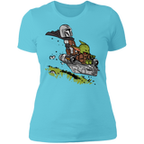 T-Shirts Cancun / S Calvin Yoda Mandalorian Women's Premium T-Shirt