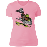 T-Shirts Light Pink / S Calvin Yoda Mandalorian Women's Premium T-Shirt