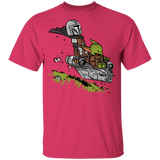 T-Shirts Heliconia / YXS Calvin Yoda Mandalorian Youth T-Shirt