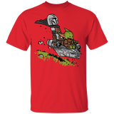 T-Shirts Red / YXS Calvin Yoda Mandalorian Youth T-Shirt