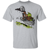 T-Shirts Sport Grey / YXS Calvin Yoda Mandalorian Youth T-Shirt