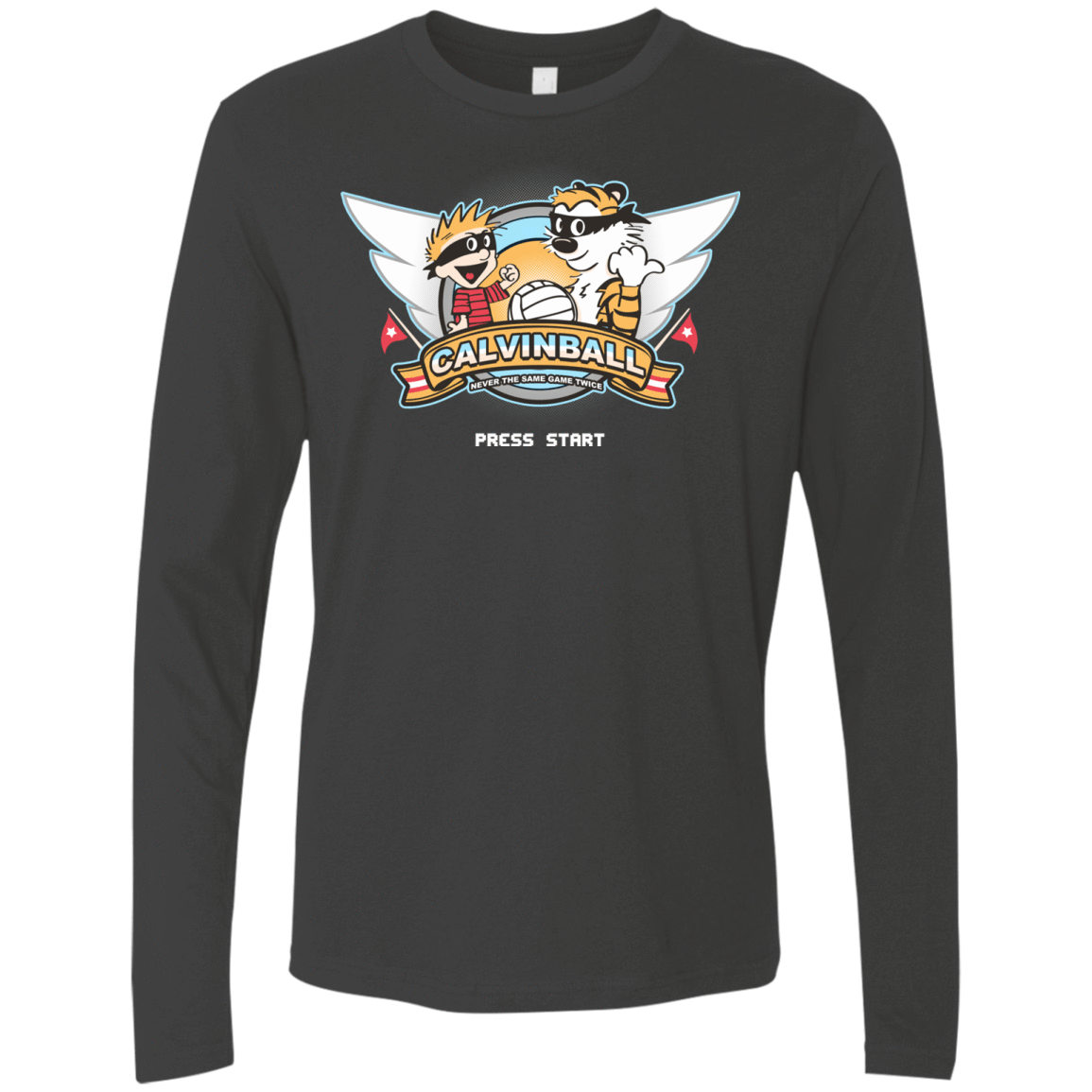 T-Shirts Heavy Metal / Small Calvinball Video Game Men's Premium Long Sleeve