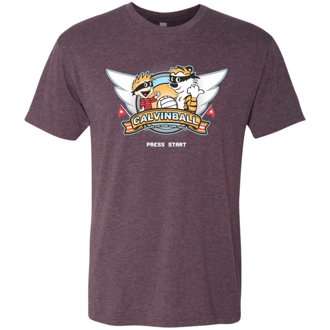 T-Shirts Vintage Purple / Small Calvinball Video Game Men's Triblend T-Shirt