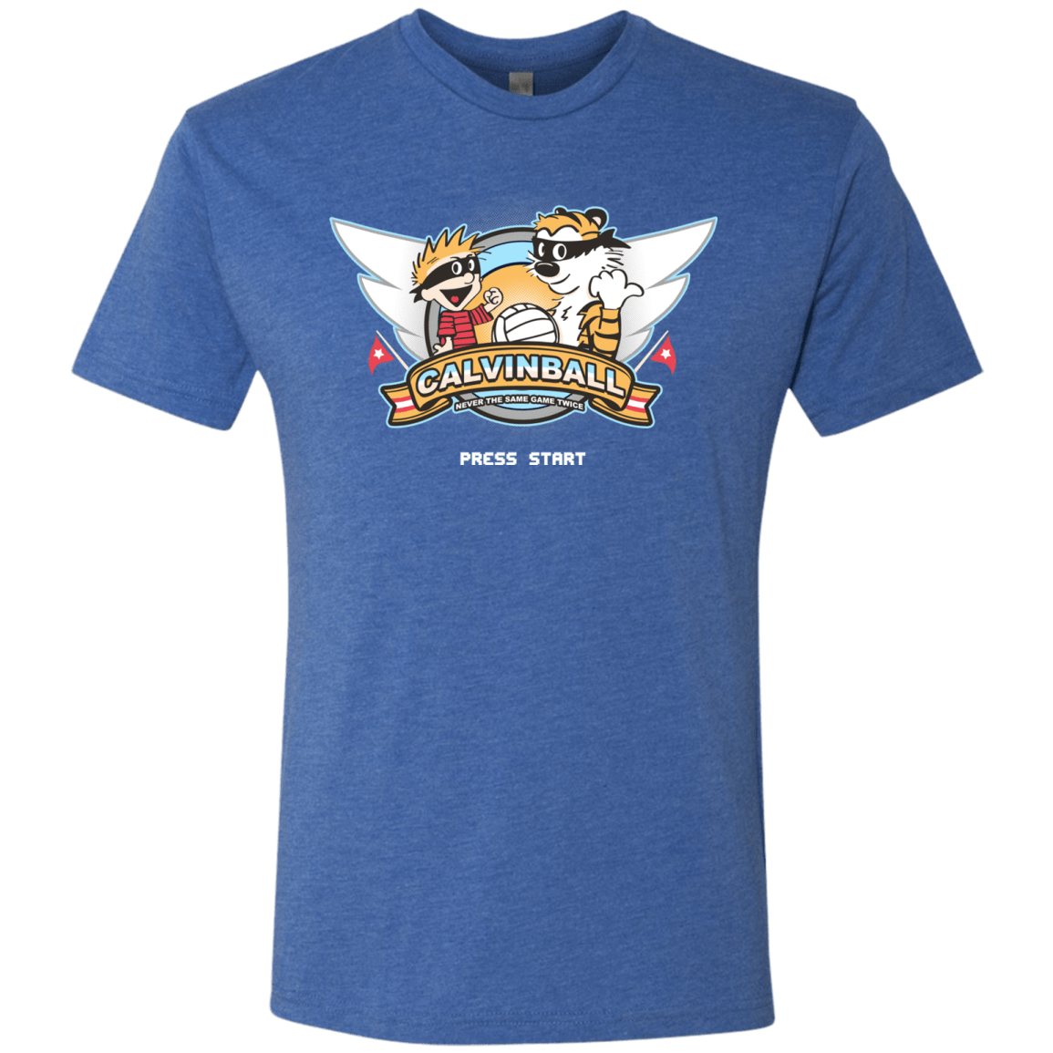 T-Shirts Vintage Royal / Small Calvinball Video Game Men's Triblend T-Shirt