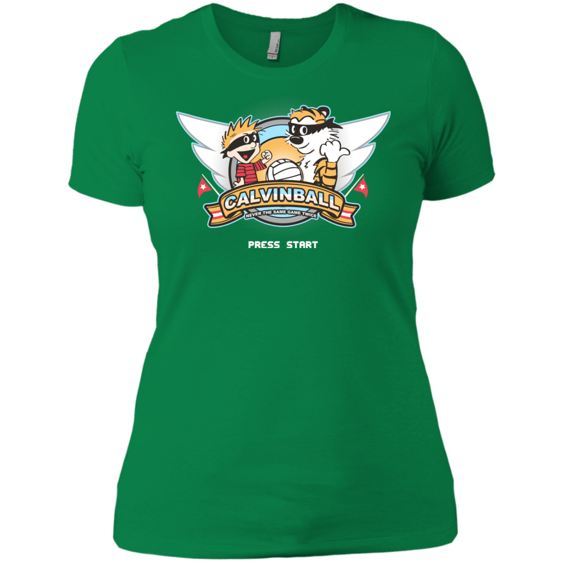 T-Shirts Kelly Green / X-Small Calvinball Video Game Women's Premium T-Shirt