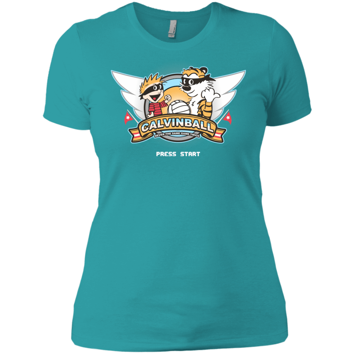 T-Shirts Tahiti Blue / X-Small Calvinball Video Game Women's Premium T-Shirt