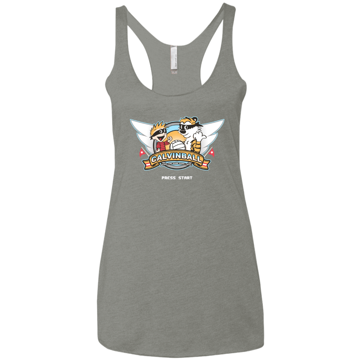 T-Shirts Venetian Grey / X-Small Calvinball Video Game Women's Triblend Racerback Tank