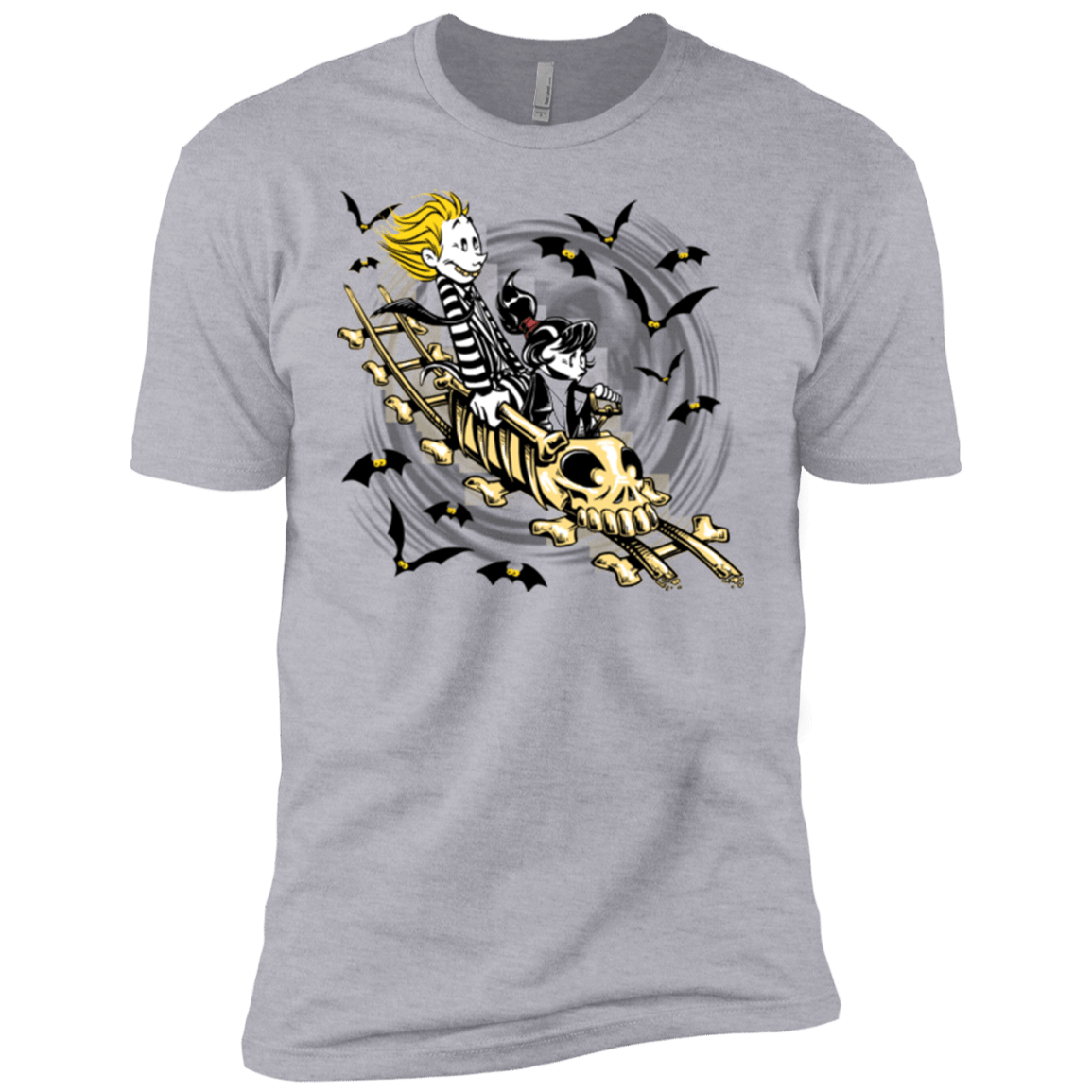 T-Shirts Heather Grey / YXS Calvydia and Beetle Hobbes Boys Premium T-Shirt