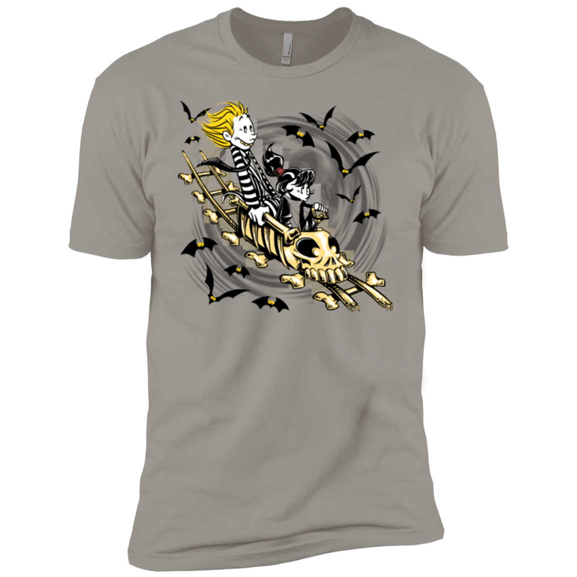 T-Shirts Light Grey / YXS Calvydia and Beetle Hobbes Boys Premium T-Shirt