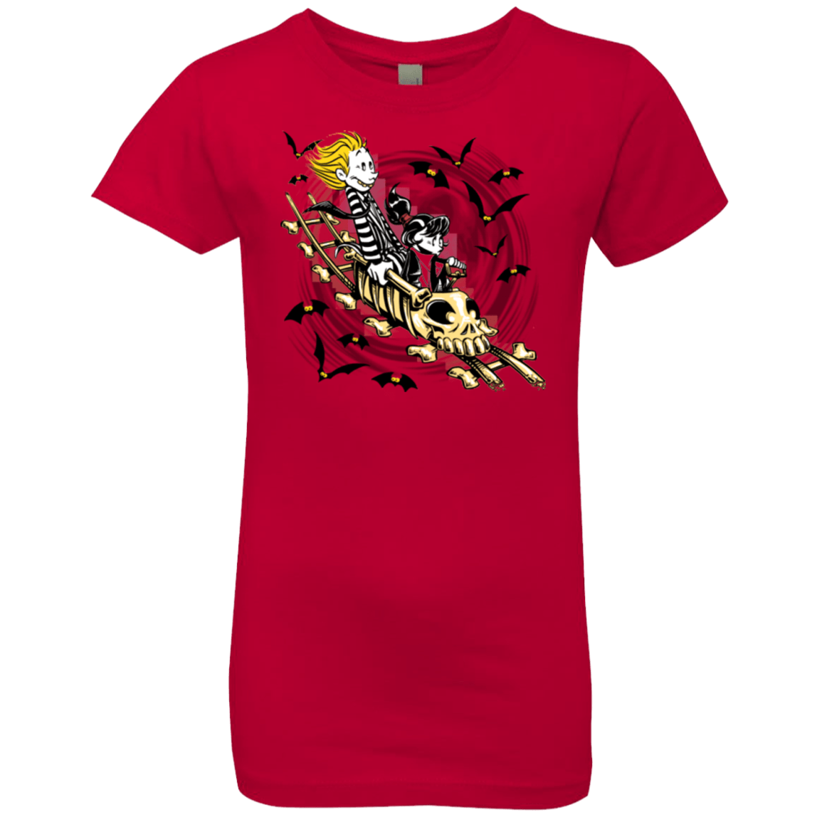 T-Shirts Red / YXS Calvydia and Beetle Hobbes Girls Premium T-Shirt