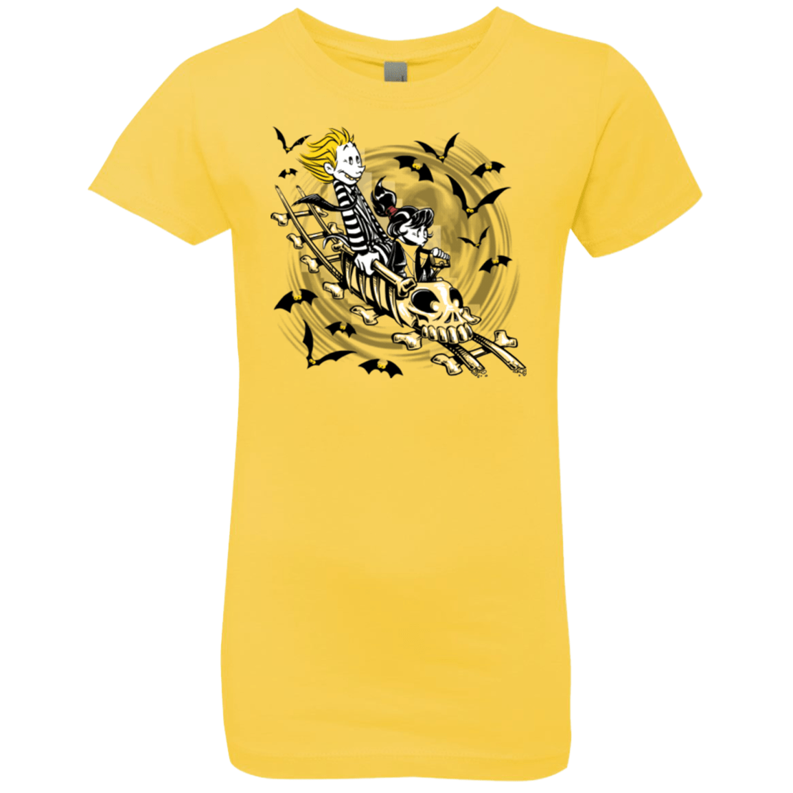 T-Shirts Vibrant Yellow / YXS Calvydia and Beetle Hobbes Girls Premium T-Shirt